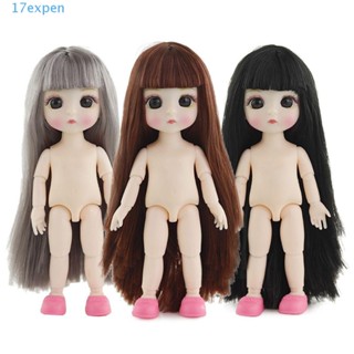 Expen BJD ตุ๊กตาแต่งหน้า ขนยาว 16 ซม. 1/12