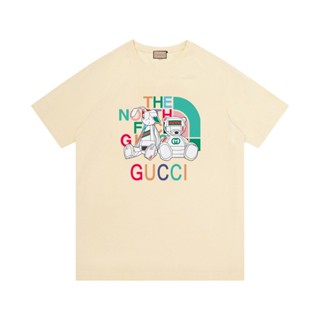 เสื้อยืดแขนสั้นลําลอง ผ้าฝ้าย พิมพ์ลายการ์ตูน Street Fashion G453UCCI แฟชั่นสําหรับผู้ชาย และผู้หญิง