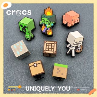 Crocs jibbitz my world hole หัวเข็มขัดรองเท้า Crocs charms เกมอุปกรณ์ต่อพ่วงรูรองเท้าดอกไม้สามมิติรองเท้าแตะหัวเข็มขัดตกแต่ง