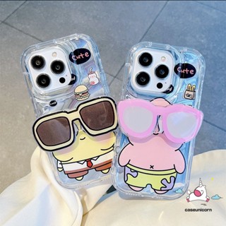 เคสโทรศัพท์มือถือ ลายการ์ตูน Spongebob Patrick Star น่ารัก พร้อมช่องใส่บัตร สําหรับ Oppo A15 A57 A53 A16 A54 A76 A12 A17 A55 A16K A7 A77s A5 A3s A74 A5s A95 A52 A16s A17K A77 A96 A1K A9 Reno 5 4Lite A92 A16E