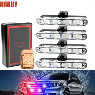 Darby โคมไฟฉุกเฉิน LED 12V 16 ดวง แบบคลิปหนีบ สูงมาก สําหรับติดรถยนต์