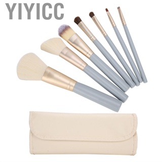 Yiyicc Makeup  Brushes Foundation  Brush Eyeshadow with Storage Bag 7pcs