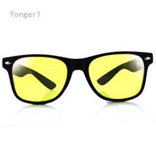 Yonger แว่นตากันแดด เลนส์โพลาไรซ์ มองเห็นที่มืด สีเหลือง สําหรับรถยนต์