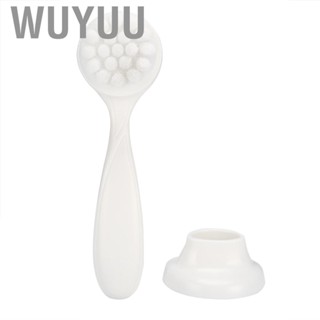 Wuyuu Double‑Sided Face Cleaning Brush  Protable Handheld Silicon Facial  Wash Skin‑Care Tool For  And Clean Skin