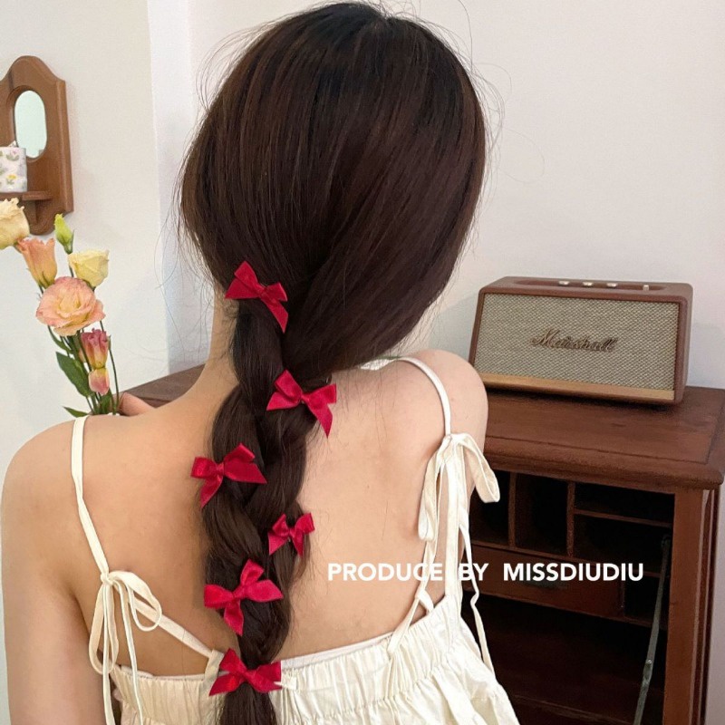 กิ๊บติดผมโลหะ รูปโบว์ริบบิ้น Duckbill Y2K ขนาดเล็ก น่ารัก สีสันสดใส เครื่องประดับ สําหรับผู้หญิง