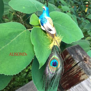 Alisond1 นกยูงปลอม น่ารัก สําหรับตกแต่งบ้าน สํานักงาน สวน