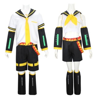 พร้อมส่ง เครื่องแต่งกายคอสเพลย์ ชุดกะลาสี Hatsune Miku Gemini cos JK