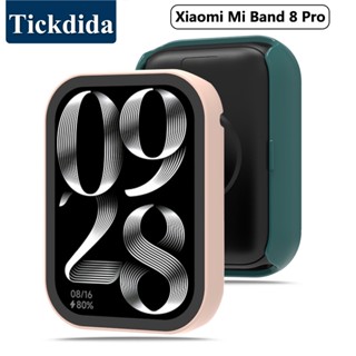 กระจกนิรภัย + เคส สําหรับ Xiaomi mi Band 8 Pro กรอบป้องกันหน้าจอ กันชน เคส สําหรับ Xiaomi Band 8 Pro