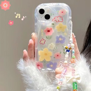 เคสโทรศัพท์มือถือ ลายดอกไม้ 3D พร้อมสายคล้องมือ สําหรับ Realme C35 C55 C31 C25s C25Y C15 C21Y C20 C53 C33 C25 C11 C20A C12 C30 C17 C21 C2 C3 9i 5 6i 5s 5i 7i