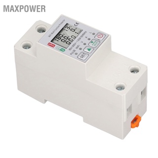 Maxpower WiFi Smart Power Meter สำหรับ Tuya Energy Circuit Breaker MULTI FUNCTION Protector พร้อมวัด AC85-300V 63A