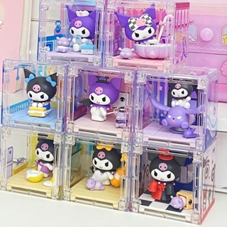 พร้อมส่ง ของแท้ ฟิกเกอร์ Sanrio Kuromi Trick or Treat Series Micro Box Mystery Box Kuromi ของขวัญคริสต์มาส