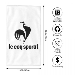 Le Coq Sportif ผ้าขนหนู ทรงสี่เหลี่ยม ขนาด 70x40 ซม. สําหรับเล่นกีฬา โยคะ ฟิตเนส วิ่ง กลางแจ้ง