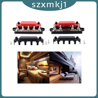 [Szxmkj1] บล็อกจ่ายไฟ 48V พร้อมฝาครอบ ยาว 20 ซม. อุปกรณ์เสริม สําหรับรถบรรทุก รถตู้ เรือยอร์ช