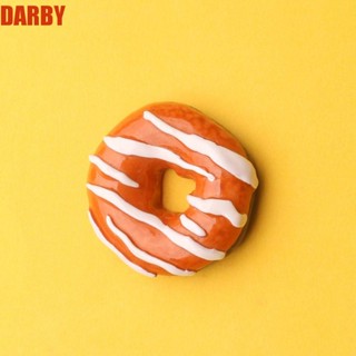 Darby สติกเกอร์แม่เหล็กเรซิ่น รูปโดนัท อาหารจําลอง สําหรับติดตู้เย็น