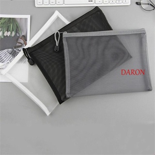 Daron กระเป๋าเครื่องสําอาง กระเป๋าใส่เหรียญ กระเป๋าเอกสาร มีซิป ขนาด A4 A5 A6