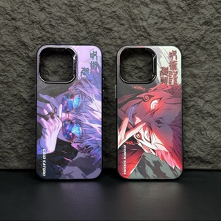 เคสโทรศัพท์มือถือ ผิวด้าน ลาย Jujutsu Kaisen Gojo Sukuna สีเงิน สําหรับ iPhone 15 Pro Max 14 13 12 Pro Max 11