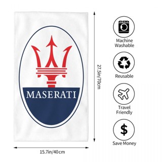 Maserati (2) ผ้าขนหนู ทรงสี่เหลี่ยม ดูดซับน้ํา 70x40 ซม. สําหรับเล่นกีฬา โยคะ ฟิตเนส วิ่ง กลางแจ้ง