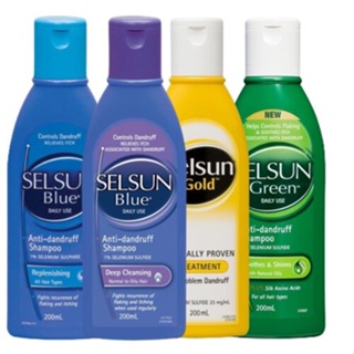 SELSUN BLUE(Deep Cleansing, Replenishing) SELSUN GOLD Anti Dandruff Shampoo200ml