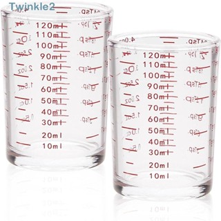 Twinkle แก้วตวงกาแฟเอสเปรสโซ่ ทําความสะอาดได้ 120 มล. 2 ชิ้น