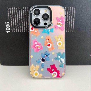 【สำหรับ OPPO】OPPOเคสโทรศัพท์การ์ตูนA95 94 A76 96 74 F19 12 A57 77S 54 53 33 32 A31 A17K 16S 15Sหมีสายรุ้งป้องกันกรณี