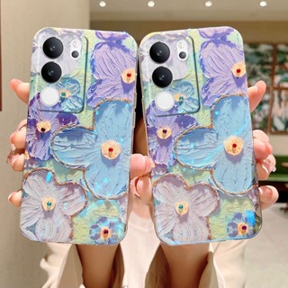 เคสVivo V29 5G V27E V27 Pro V27 V25E V25 Pro 5G 2023 ซิลิโคนนิ่ม ลายใบโคลเวอร์สี่แฉก สําหรับ เคสโทรศัพท์ Vivo V29 5G