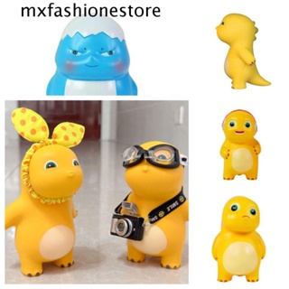 Mxfashione ของเล่นบีบสกุชชี่ รูปการ์ตูนมังกร ไดโนเสาร์ สีเหลือง แบบนิ่ม ยืดหยุ่น สําหรับเด็ก