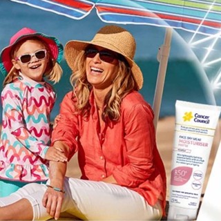 Cancer Council face day wear Moisturiser Invisible (for face &amp; body) SPF50+ 75ml