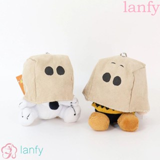 พวงกุญแจ จี้ตุ๊กตาการ์ตูนอนิเมะ Kawaii Snoopy Charlie Brown สําหรับตกแต่งกระเป๋าเดินทาง