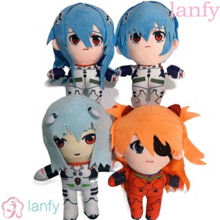 Lanfy Evangelion EVA ตุ๊กตาการ์ตูนคริสต์มาส Kawaii Ayanami Rei ขนาด 25 ซม. ของเล่นสําหรับเด็ก