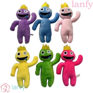 Lanfy หมอนตุ๊กตานุ่ม รูปการ์ตูนเพื่อนรัก สีรุ้ง สีเขียว ของขวัญวันเกิด สําหรับเด็ก