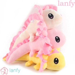 Lanfy หมอนตุ๊กตานุ่ม รูปการ์ตูน Axolotl Kawaii ของเล่นสําหรับเด็ก