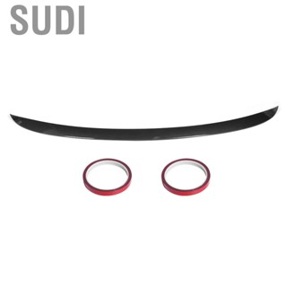 Sudi Carbon Fiber Look for AMG Style High Kick Car Rear Trunk Lid Spoiler Wing Fit Mercedes-Benz GLC-Class C253 Coupe 2016-2020