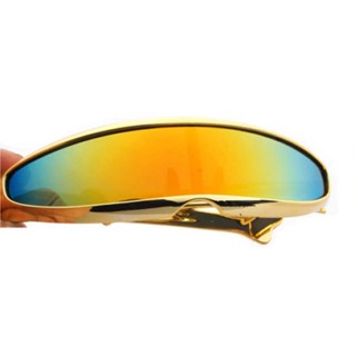  X-Men Prom Party Glasses Integrated Lens Retro Gold Frame Colorful Lens 2023 New