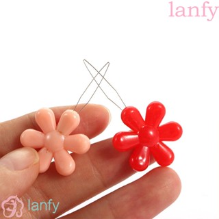 Lanfy สนเข็มเย็บผ้า รูปดอกไม้ ใช้ง่าย สําหรับเย็บผ้าด้วยมือ|ห่วงลวดเย็บผ้า สําหรับใช้ในครัวเรือน