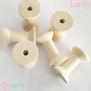 Lanfy กระสวยไม้เปล่า สีธรรมชาติ สําหรับใช้ในครัวเรือน