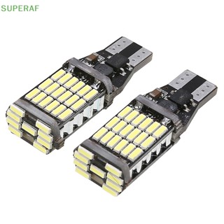 Superaf ขายดี หลอดไฟสัญญาณ T15 Led 912 921 12V สว่างมาก สีขาว แดง เหลือง สําหรับจอดรถ 2 ชิ้น