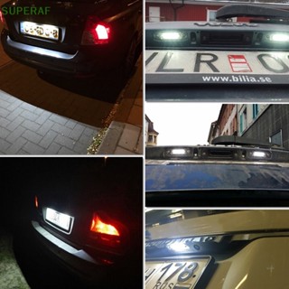 Superaf หลอดไฟ LED 12V สีขาว สําหรับติดป้ายทะเบียนรถยนต์ Volvo S40 S60 S80 XC70 XC60