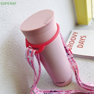 Superaf สายเข็มขัดคล้องขวดน้ํา แบบพกพา ปรับได้