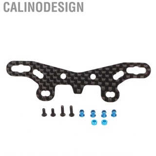 Calinodesign Carbon Damper Stay Front  Black Easy Install Fiber Shock Tower for TT02 RC Car