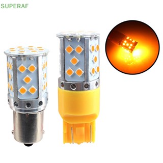 Superaf ขายดี หลอดไฟเลี้ยวรถยนต์ LED W21W 1156 7440 T20 3030 35smd