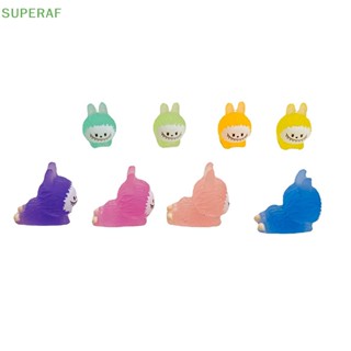 Superaf เครื่องประดับเรซิ่น รูปการ์ตูนน่ารัก สามมิติ สีแคนดี้ สร้างสรรค์ สําหรับตกแต่งบ้าน สวน รถยนต์ ของขวัญ 1 ชิ้น