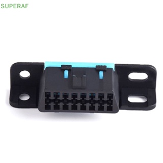 Superaf OBD2 อะแดปเตอร์ซ็อกเก็ตเชื่อมต่อสายไฟ 16Pin ตัวเมีย Obd 2