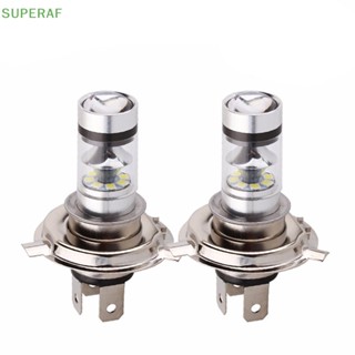 Superaf H4 100W 20LED หลอดไฟ Hi/Lo Beam HID 6000K สีขาว ไฟหน้ารถจักรยานยนต์ พลังงานสูง ขายดี