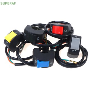 Superaf ปุ่มกดสวิตช์เปิด ปิด 12V 22 มม. สําหรับรถจักรยานยนต์ ATV