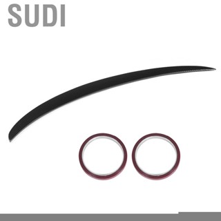 Sudi Carbon Fiber Look for AMG Style High Kick Rear Trunk Lid Spoiler Wing Fit Mercedes-Benz E-Class W213 2017 2018 2019 2020