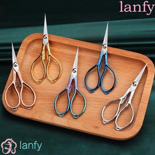 Lanfy กรรไกรตัดเสื้อ สไตล์วินเทจย้อนยุค สําหรับเย็บปักถักร้อย DIY