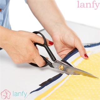 Lanfy กรรไกรตัดเสื้อ หลายขนาด สําหรับตัดเย็บเสื้อผ้า หนัง เหล็กคาร์บอน