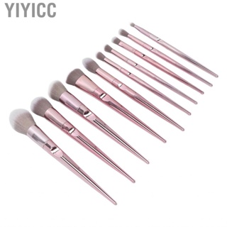 Yiyicc Cosmetics Brushes Set  Different Sizes Comfortable Hold Fashionable Dense Makeup for Daily Use