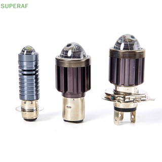 Superaf หลอดไฟหน้ารถจักรยานยนต์ H4 BA20D Hi/Lo Beam 3000K 6000K 1 ชิ้น