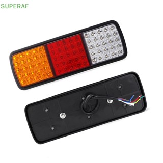 Superaf ไฟท้าย ไฟเบรก LED 75 ดวง 12V สําหรับรถยนต์ รถบรรทุก เรือ 1 ชิ้น